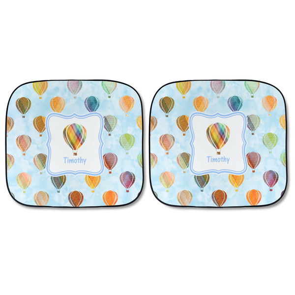 Watercolor Hot Air Balloons Car Sun Shades - FRONT