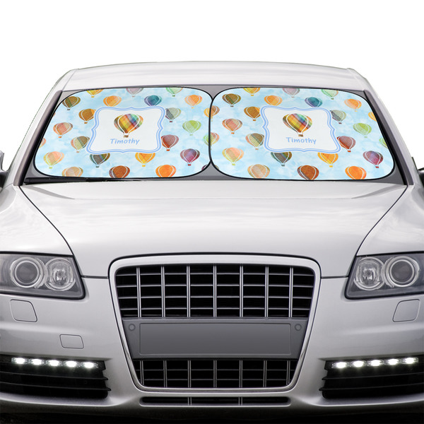 Watercolor Hot Air Balloons Car Sun Shades - IN CONTEXT