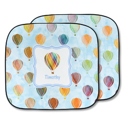 Watercolor Hot Air Balloons Car Sun Shade - Two Piece (Personalized)