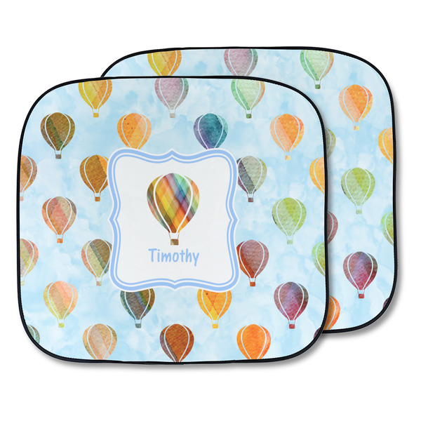 Custom Watercolor Hot Air Balloons Car Sun Shade - Two Piece (Personalized)