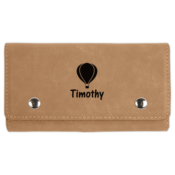 Custom Watercolor Hot Air Balloons Cards & Dice Set - Light Brown (Personalized)