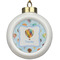 Watercolor Hot Air Balloons Ceramic Ball Ornament (Personalized)