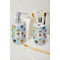 Watercolor Hot Air Balloons Ceramic Bathroom Accessories - LIFESTYLE (toothbrush holder & soap dispenser)
