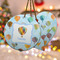 Watercolor Hot Air Balloons Ceramic Flat Ornament - PARENT