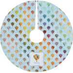 Watercolor Hot Air Balloons Tree Skirt (Personalized)