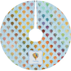 Watercolor Hot Air Balloons Tree Skirt (Personalized)