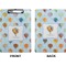 Watercolor Hot Air Balloons Clipboard (Letter) (Front + Back)