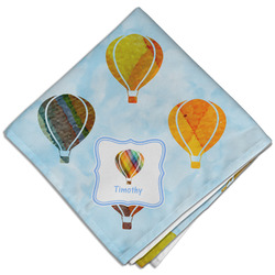 Watercolor Hot Air Balloons Cloth Dinner Napkin - Single w/ Name or Text