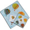 Watercolor Hot Air Balloons Cloth Napkins - Personalized Lunch & Dinner (PARENT MAIN)
