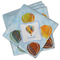 Watercolor Hot Air Balloons Cloth Napkins - Personalized Lunch (PARENT MAIN Set of 4)