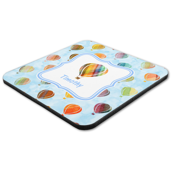 Watercolor Hot Air Balloons Coaster Set - FLAT (one)
