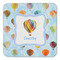 Watercolor Hot Air Balloons Coaster Set - FRONT (one)