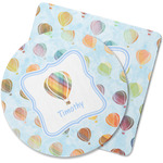 Watercolor Hot Air Balloons Rubber Backed Coaster (Personalized)