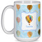Watercolor Hot Air Balloons Coffee Mug - 15 oz - White Full