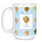 Watercolor Hot Air Balloons Coffee Mug - 15 oz - White