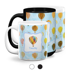 Watercolor Hot Air Balloons Coffee Mugs (Personalized)