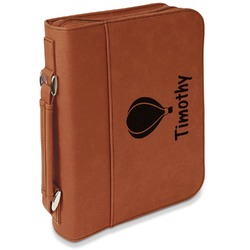 Watercolor Hot Air Balloons Leatherette Bible Cover with Handle & Zipper - Large- Single Sided (Personalized)