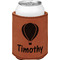 Watercolor Hot Air Balloons Leatherette Can Sleeve - Double Sided (Personalized)