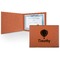 Watercolor Hot Air Balloons Cognac Leatherette Diploma / Certificate Holders - Front only - Main
