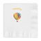 Watercolor Hot Air Balloons Embossed Decorative Napkins (Personalized)