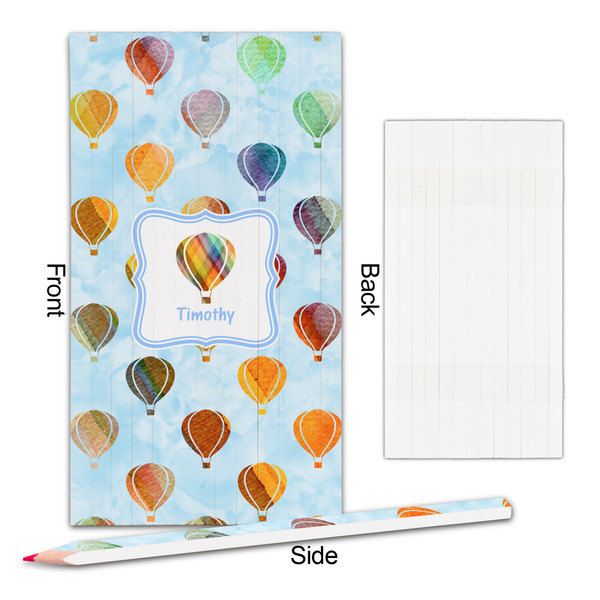 Watercolor Hot Air Balloons Colored Pencils - Approval