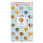 Watercolor Hot Air Balloons Colored Pencils (Personalized)