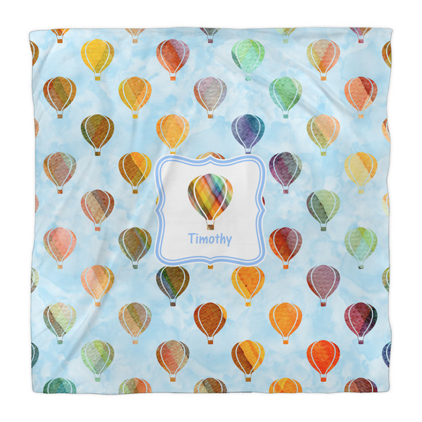 Watercolor Hot Air Balloons Comforter - Queen - Front