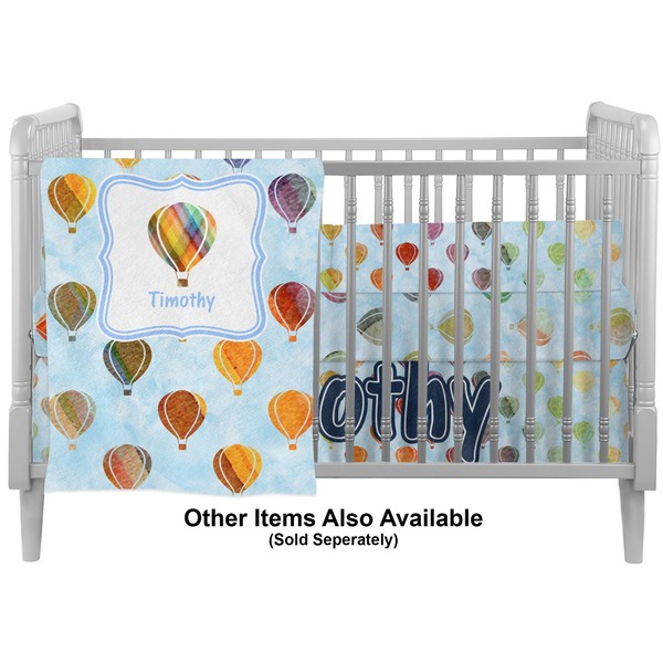 Watercolor Hot Air Balloons Crib - Profile Sold Seperately
