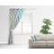 Watercolor Hot Air Balloons Curtain With Window and Rod - in Room Matching Pillow