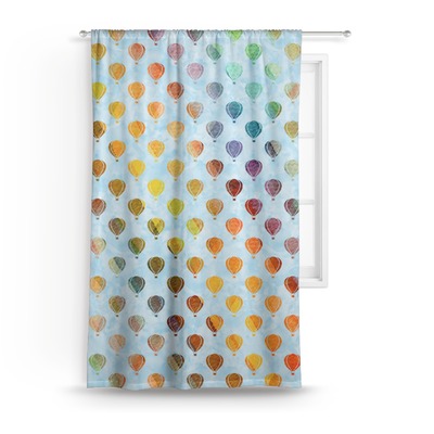 Watercolor Hot Air Balloons Curtain (Personalized)