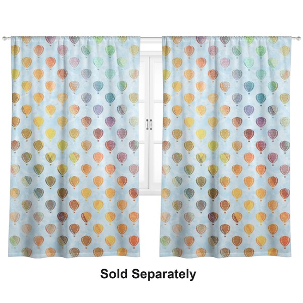 Watercolor Hot Air Balloons Curtains