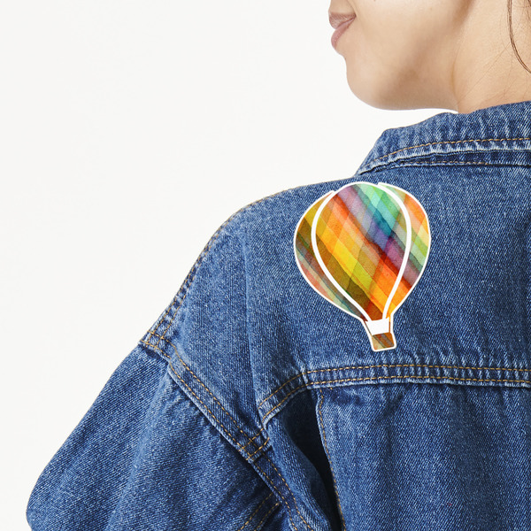 Custom Watercolor Hot Air Balloons Twill Iron On Patch - Custom Shape
