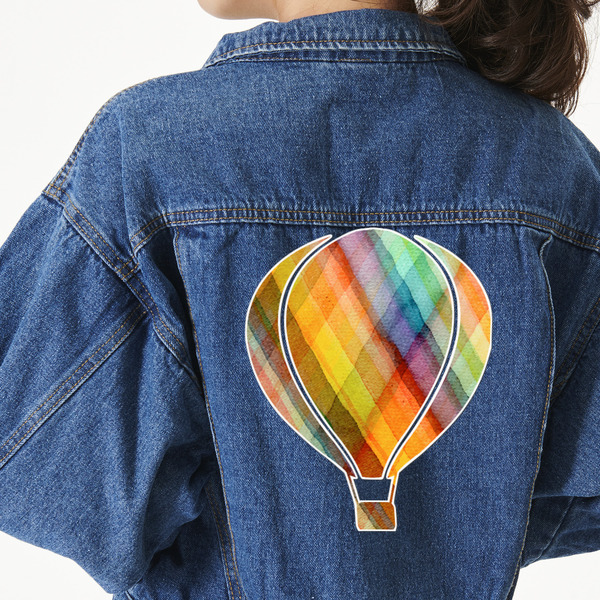 Custom Watercolor Hot Air Balloons Twill Iron On Patch - Custom Shape - 3XL