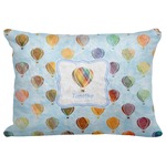 Watercolor Hot Air Balloons Decorative Baby Pillowcase - 16"x12" (Personalized)