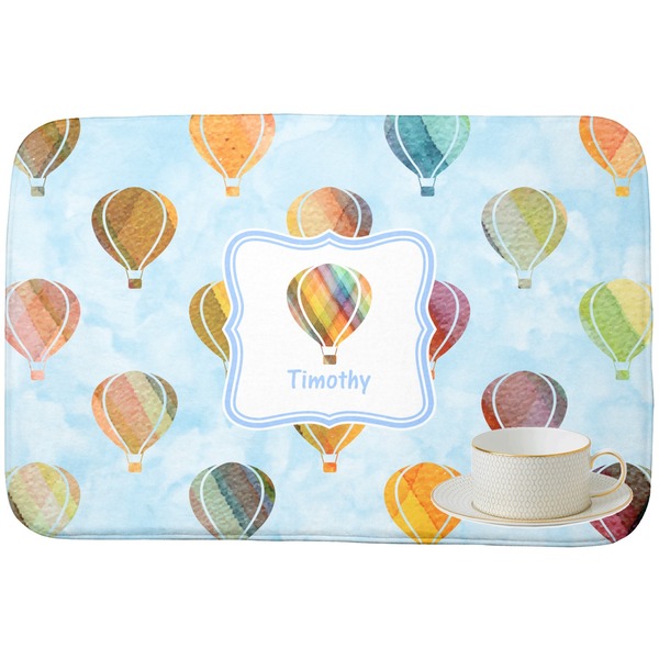 Watercolor Hot Air Balloons Dish Drying Mat