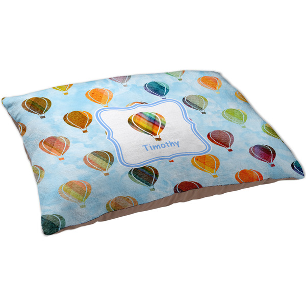 Watercolor Hot Air Balloons Dog Bed - Large