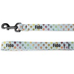 Watercolor Hot Air Balloons Deluxe Dog Leash (Personalized)
