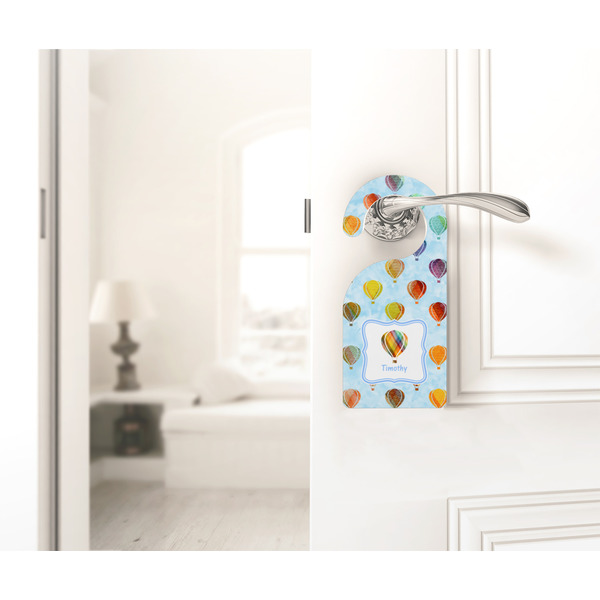 Watercolor Hot Air Balloons Door Hanger - LIFESTYLE