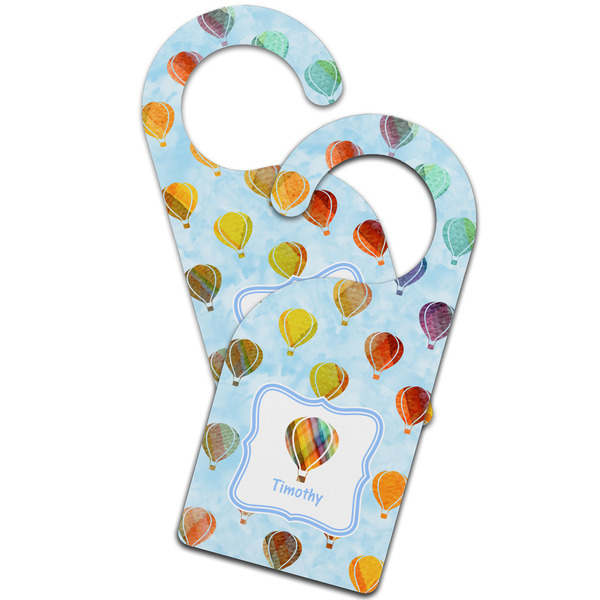 Watercolor Hot Air Balloons Door Hanger - MAIN