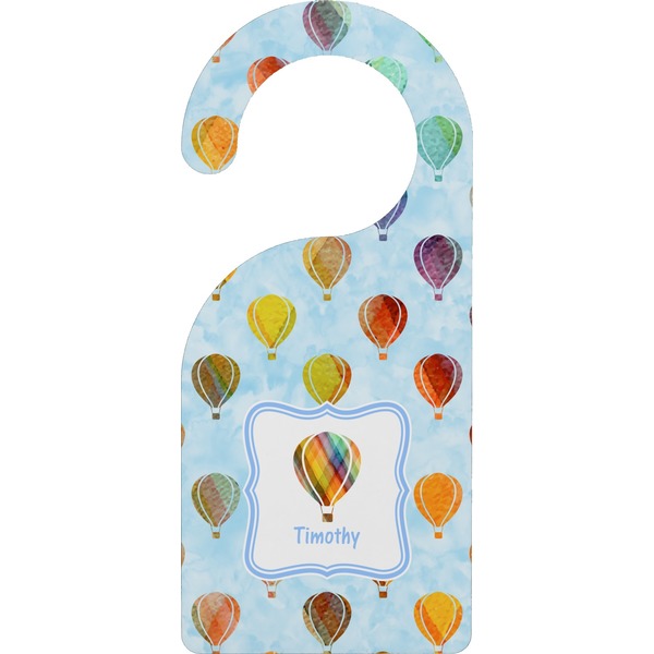 Custom Watercolor Hot Air Balloons Door Hanger (Personalized)
