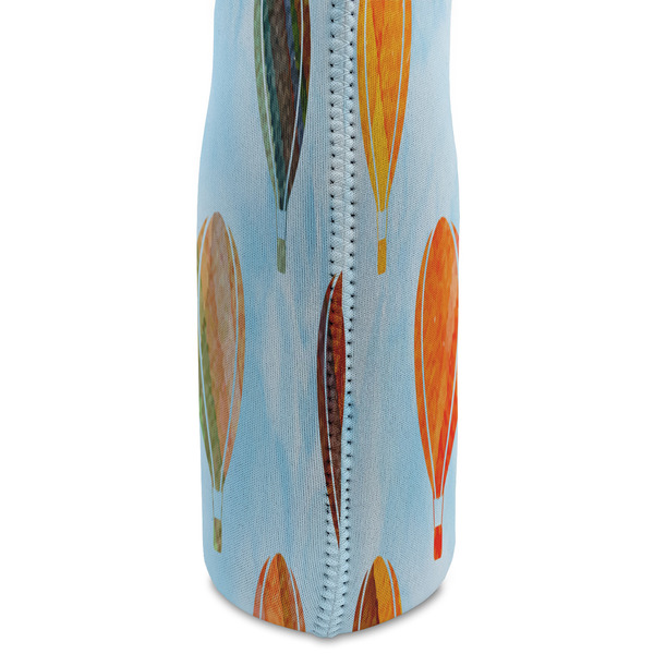 Watercolor Hot Air Balloons Double Wine Tote - DETAIL 2 (new)