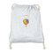 Watercolor Hot Air Balloons Drawstring Backpack - Sweatshirt Fleece - Double Sided (Personalized)