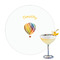 Watercolor Hot Air Balloons Drink Topper - Large - Single with Drink