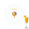 Watercolor Hot Air Balloons Drink Topper - Small - Single with Drink