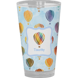 Watercolor Hot Air Balloons Pint Glass - Full Color (Personalized)