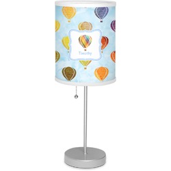 Watercolor Hot Air Balloons Lamp with Drum Shade (Personalized)
