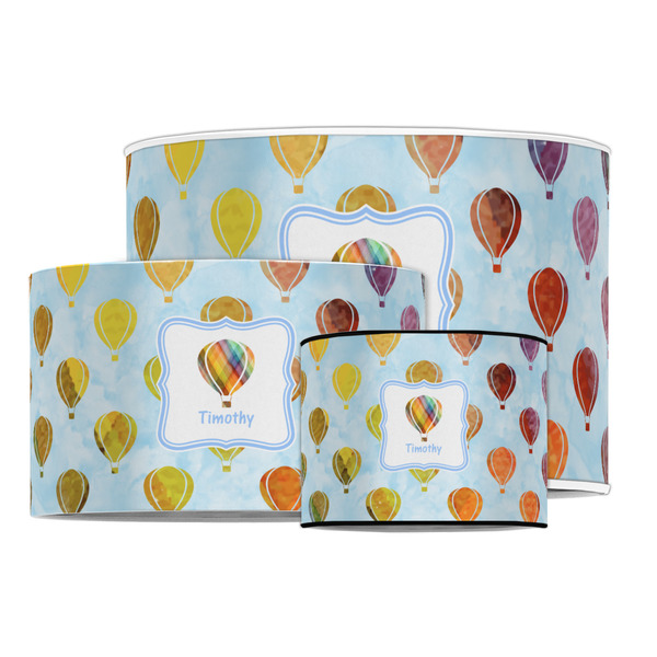 Watercolor Hot Air Balloons Drum Lampshades - MAIN