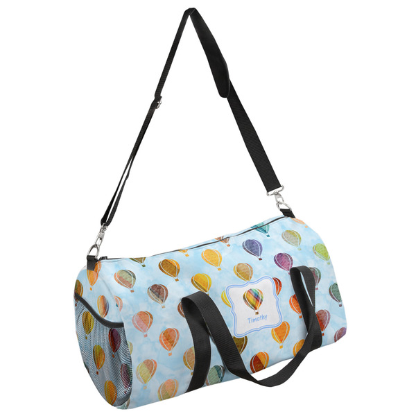 Custom Watercolor Hot Air Balloons Duffel Bag - Small (Personalized)