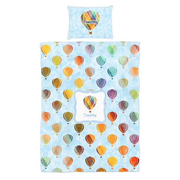 Watercolor Hot Air Balloons Duvet Cover Set - Twin - Alt Approval