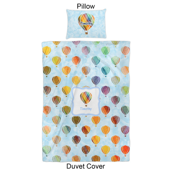 Watercolor Hot Air Balloons Duvet Cover Set - Twin XL - Approval